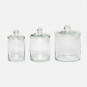 Pigeon & Poodle Darby Clear Canister in Small Medium and Large size 