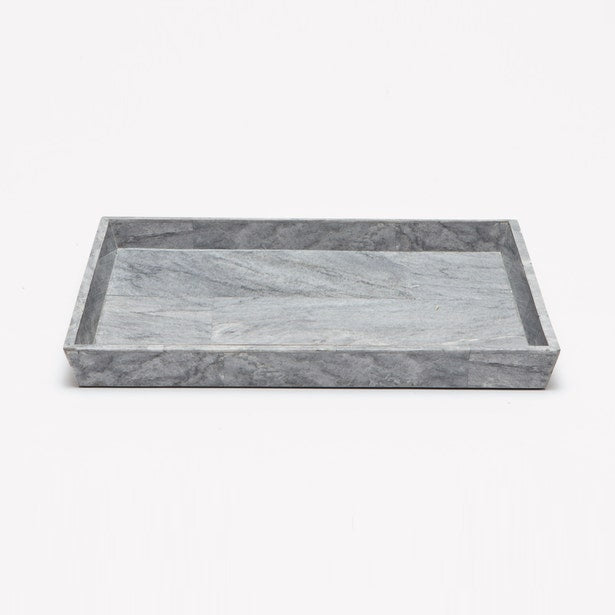 An image of Pigeon and Poodle Milan Large Tray - Gray