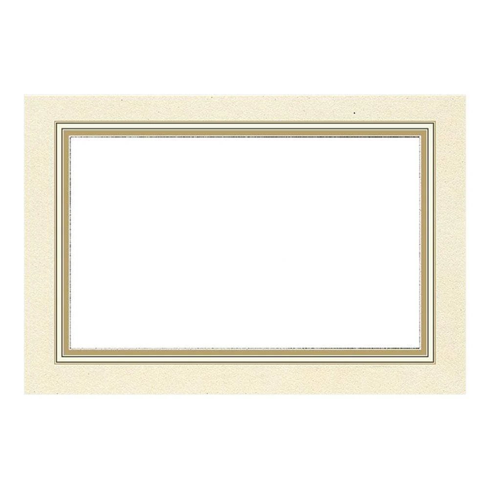Caspari Gold Border Place Card Set