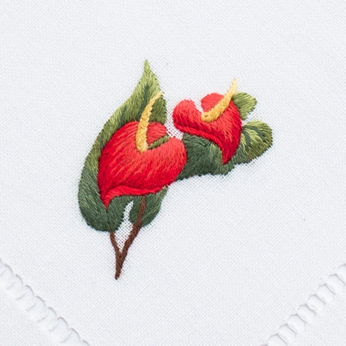 An image of Henry Handwork Tropical Cocktail Napkins - Set of 4