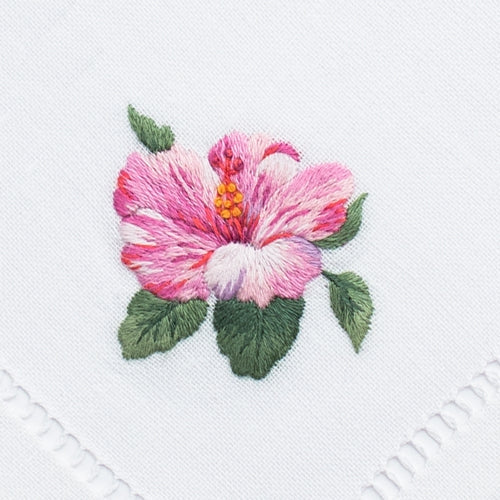 An image of Henry Handwork Tropical Cocktail Napkins - Set of 4