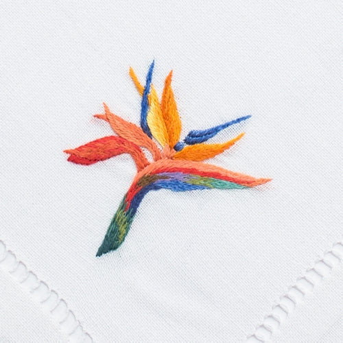 An image of Henry Handwork Tropical Cocktail Napkins - Set of 4