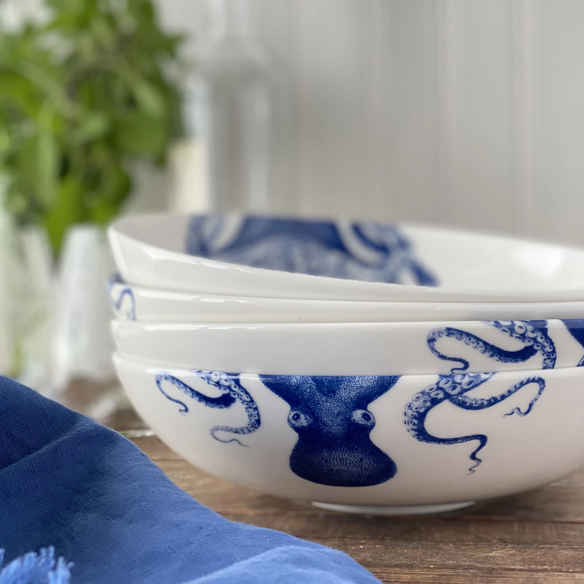 Caskata Blue Lucy Coupe Soup/Pasta Bowl