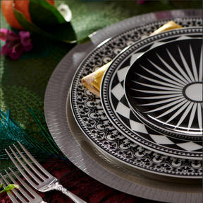 Caskata Casablanca Rimmed Dinner Plate