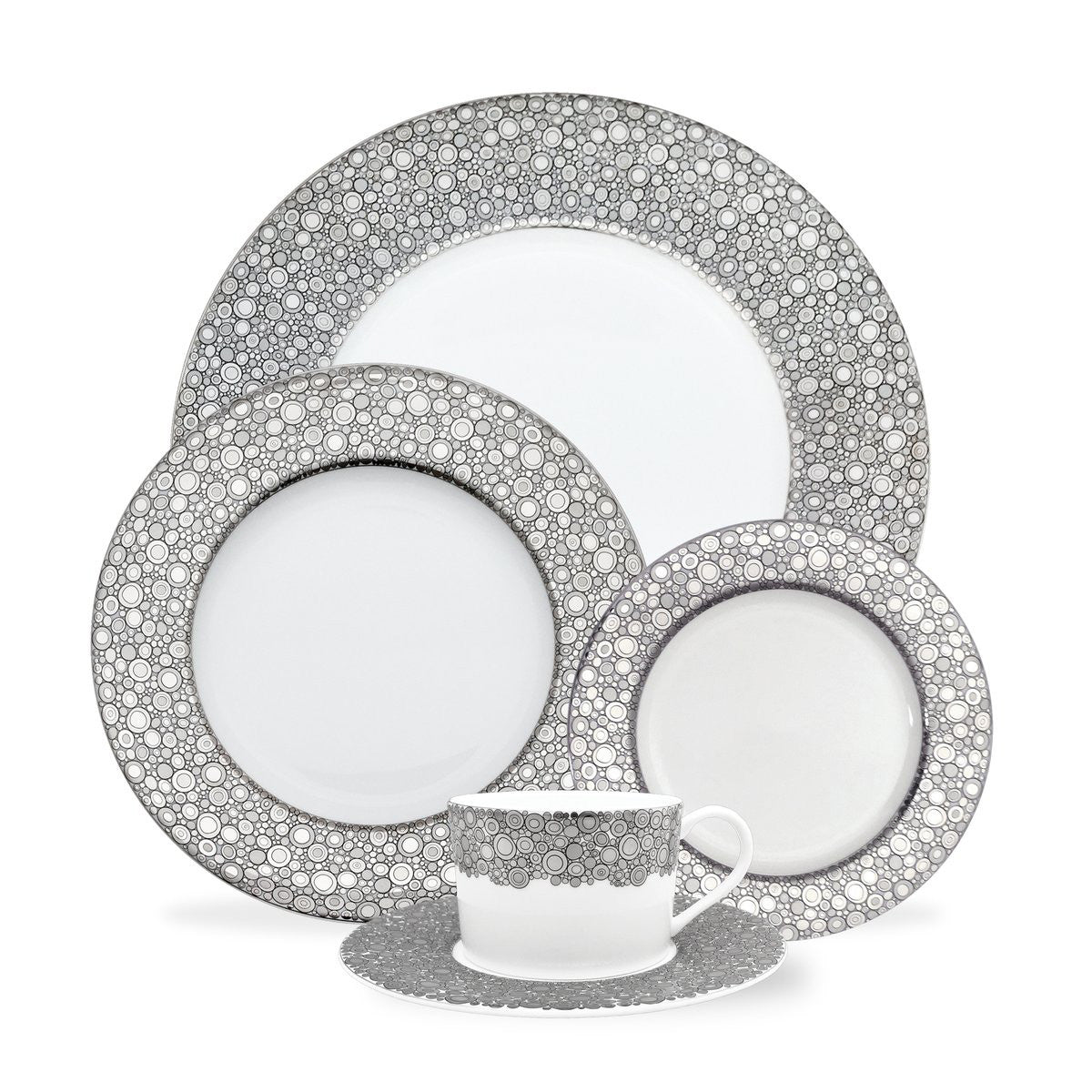 An image of Caskata Ellington Shine 5-Piece Place Setting