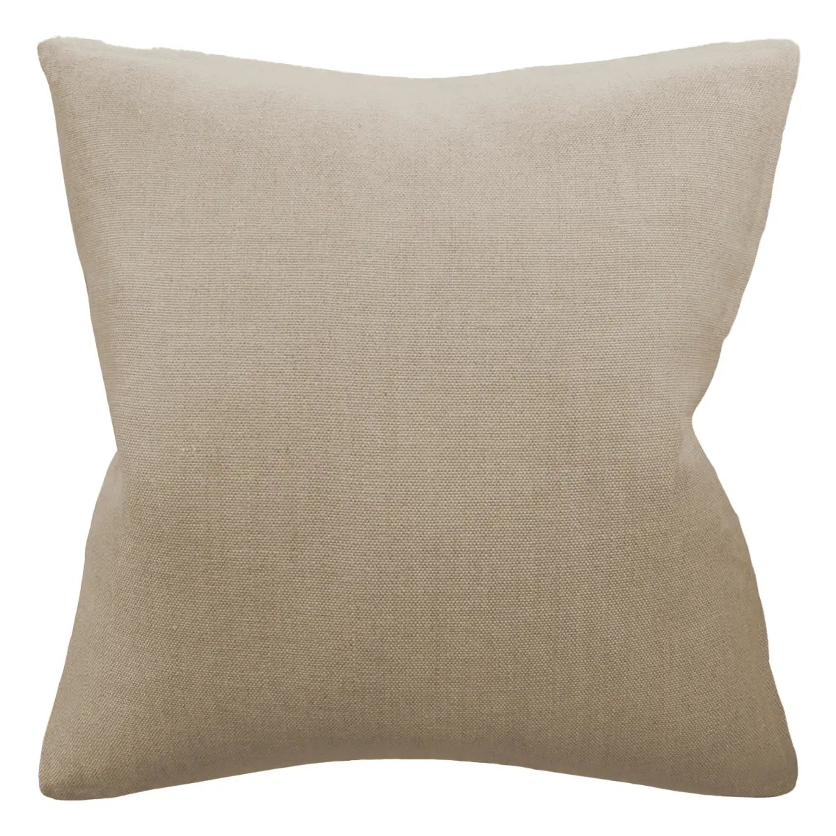 Ryan Studio Slubby Linen Piped Decorative Pillow in Mushroom