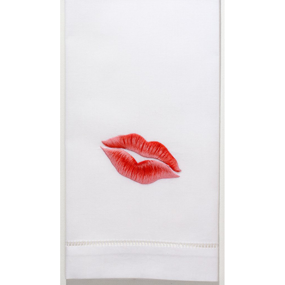 An image of Henry Handwork Kiss Cotton Guest Towel