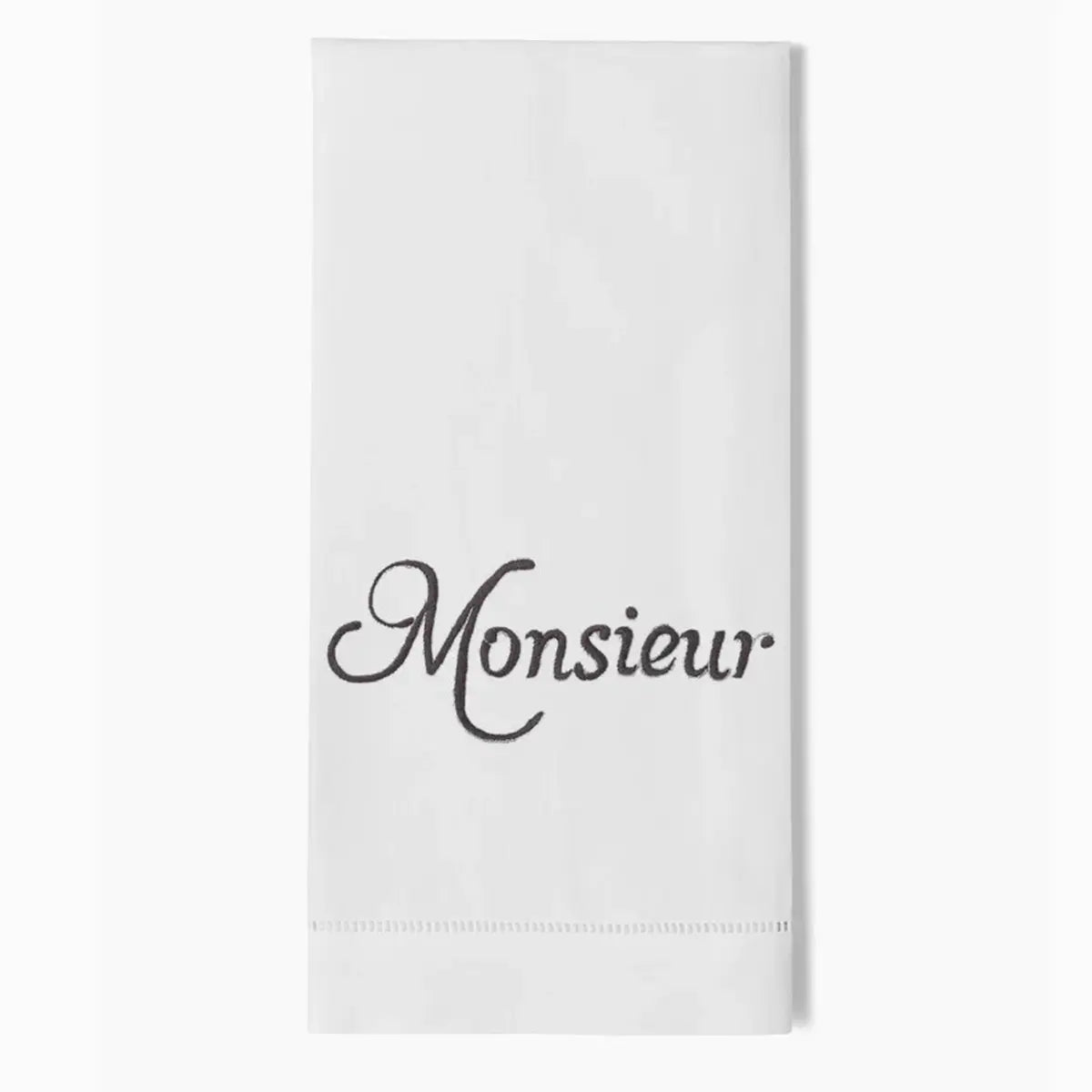 Henry Handwork Monsieur Silver Guest Towel