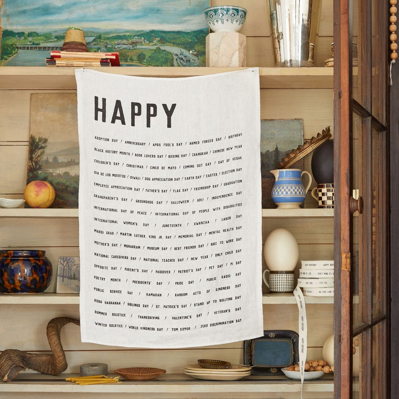 Sir Madam Happy Tea Towel