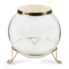 Sir/Madame Scullery Jar - Seaded Glass & Brass