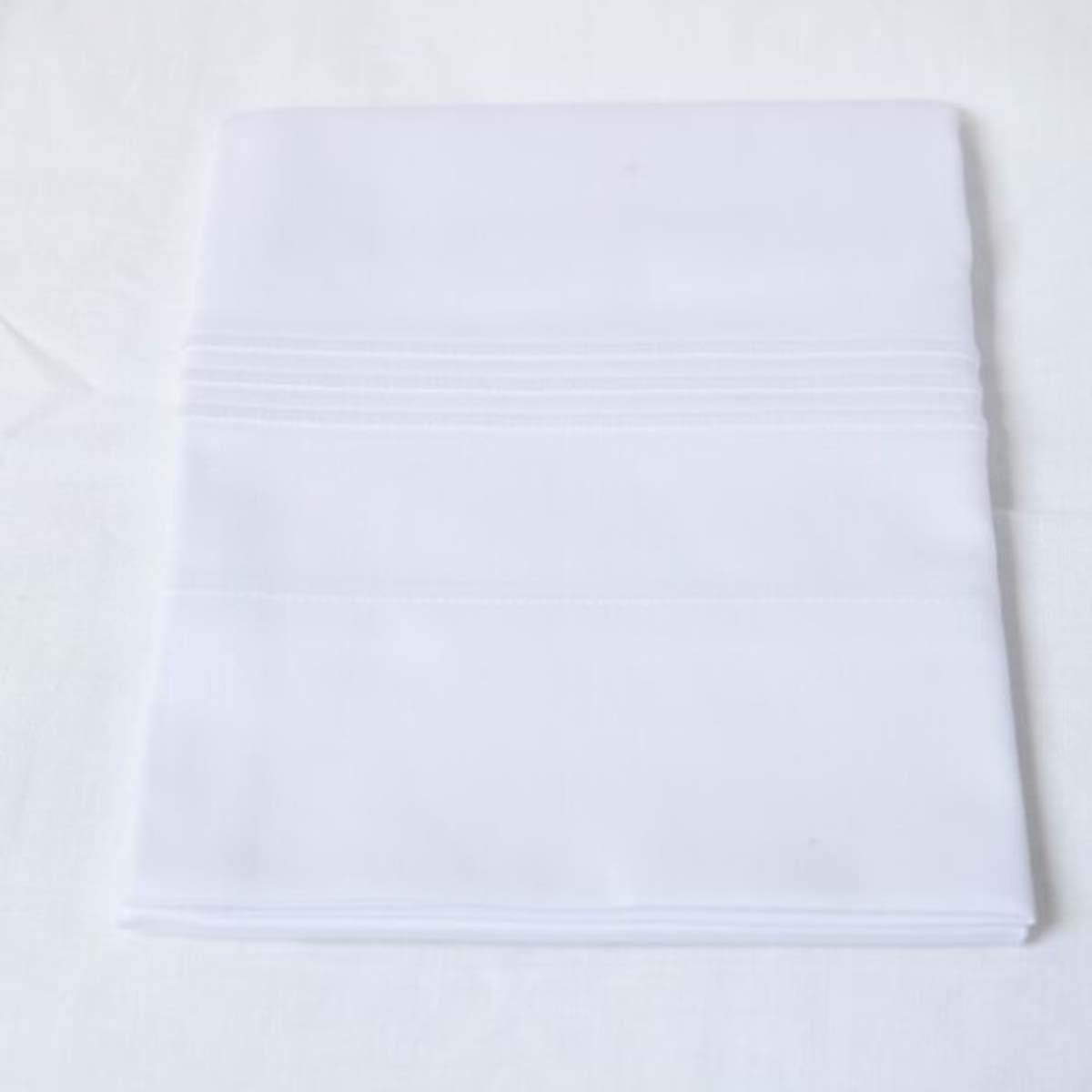 Gracious Home 3-Line Embroidered Flat Sheet
