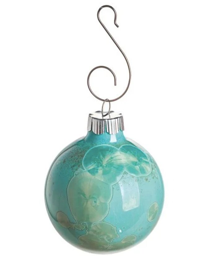 Simon Pearce Crystalline Ornament in Gift Box - Jade
