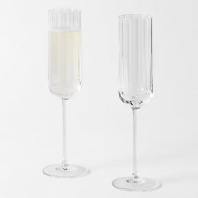 Richard Brendon Fluted Cut Crystal Collection Champagne Flute