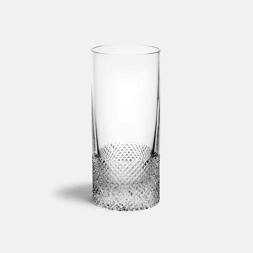Richard Brendon Diamond Cut Crystal Collection Highball Glass