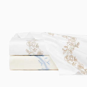 Sferra Isabella Embroidered Flat Sheet