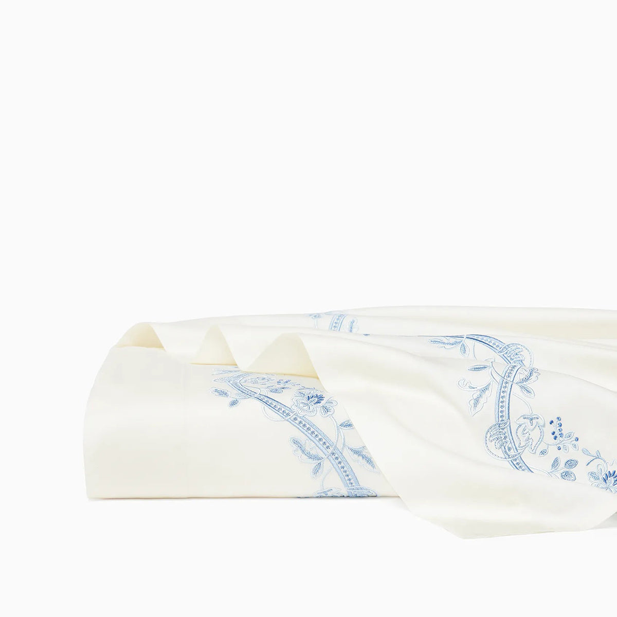 An image of Sferra Isabella Embroidered Flat Sheet