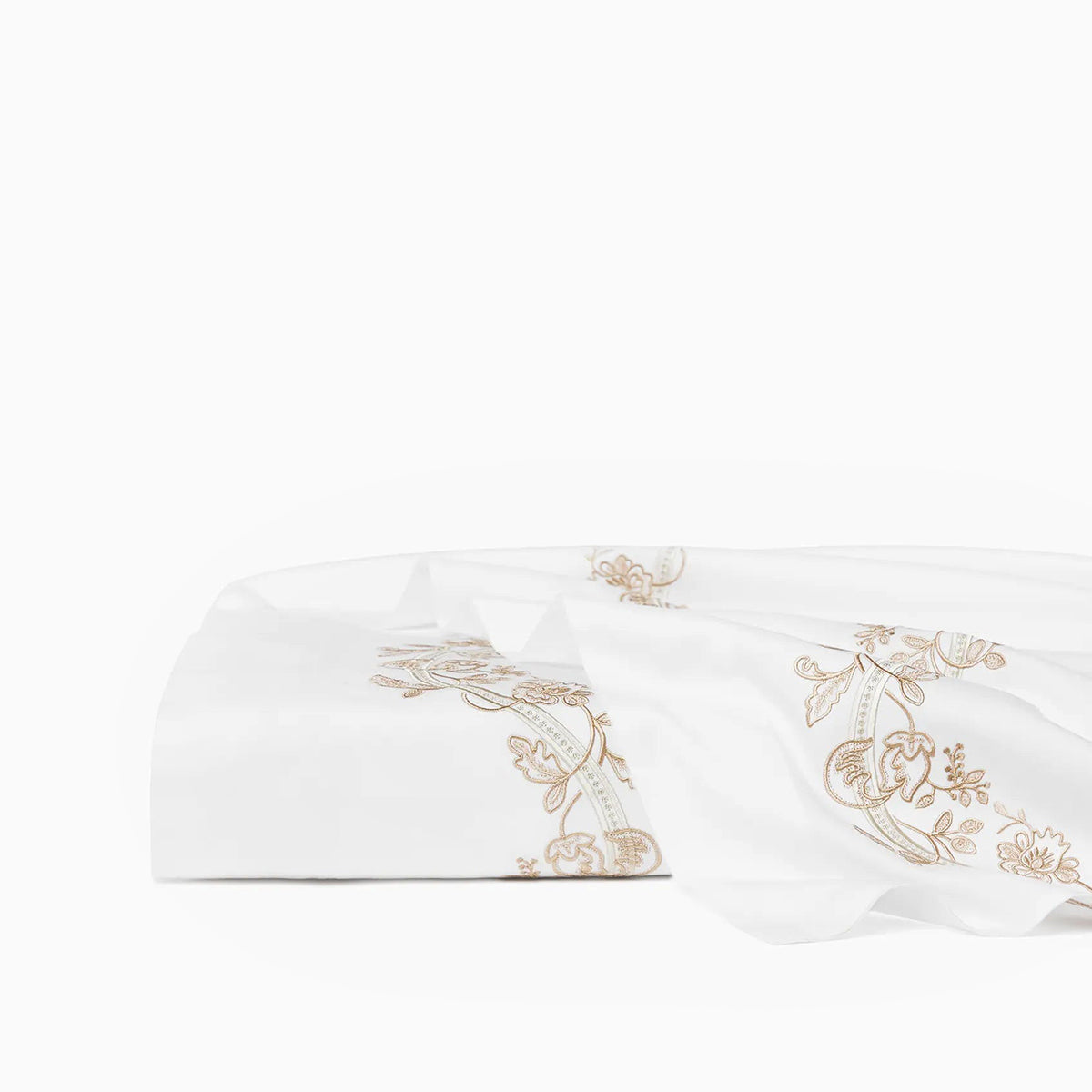 An image of Sferra Isabella Embroidered Flat Sheet
