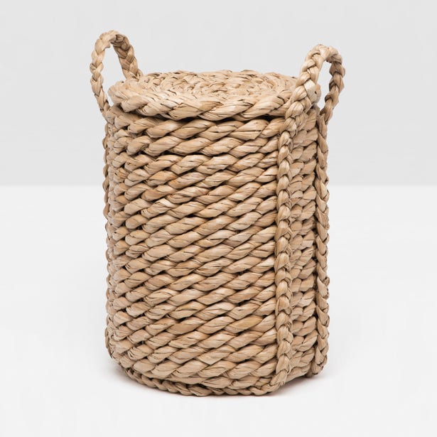 Pigeon and Poodle Royan Round Hamper - Woven Seagrass
