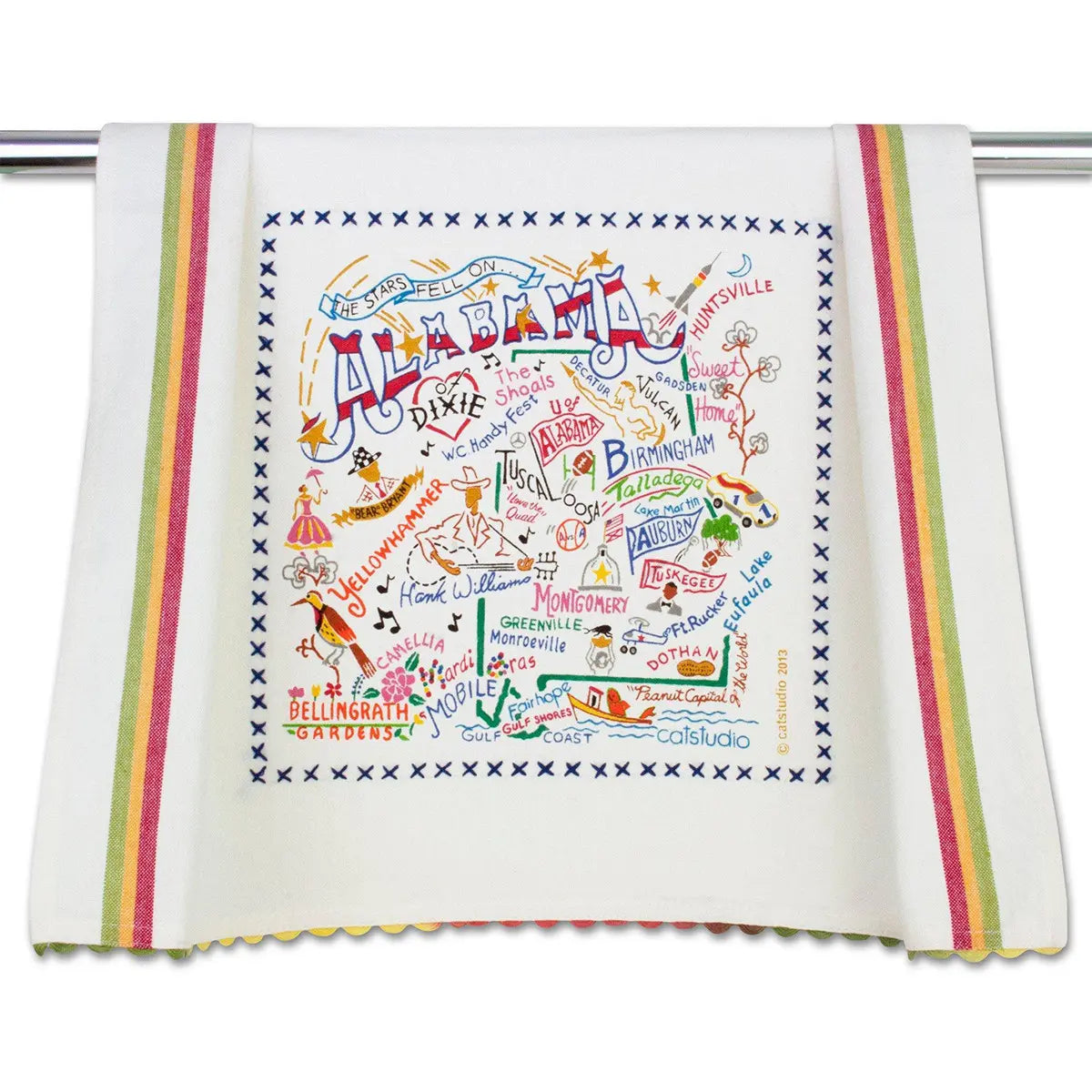 An image of Catstudio Alabama Dish Towel