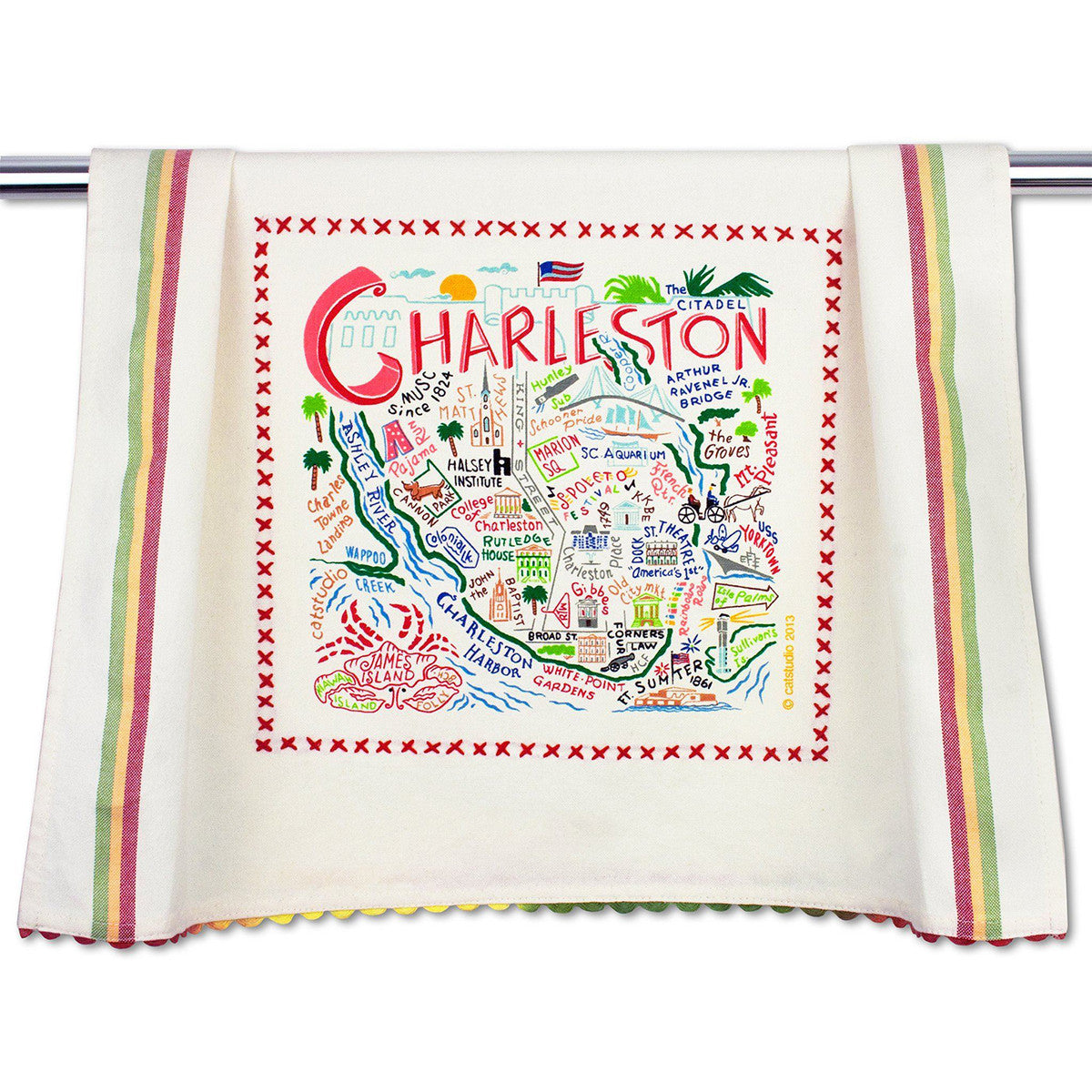 An image of Catstudio Charleston Dish Towel