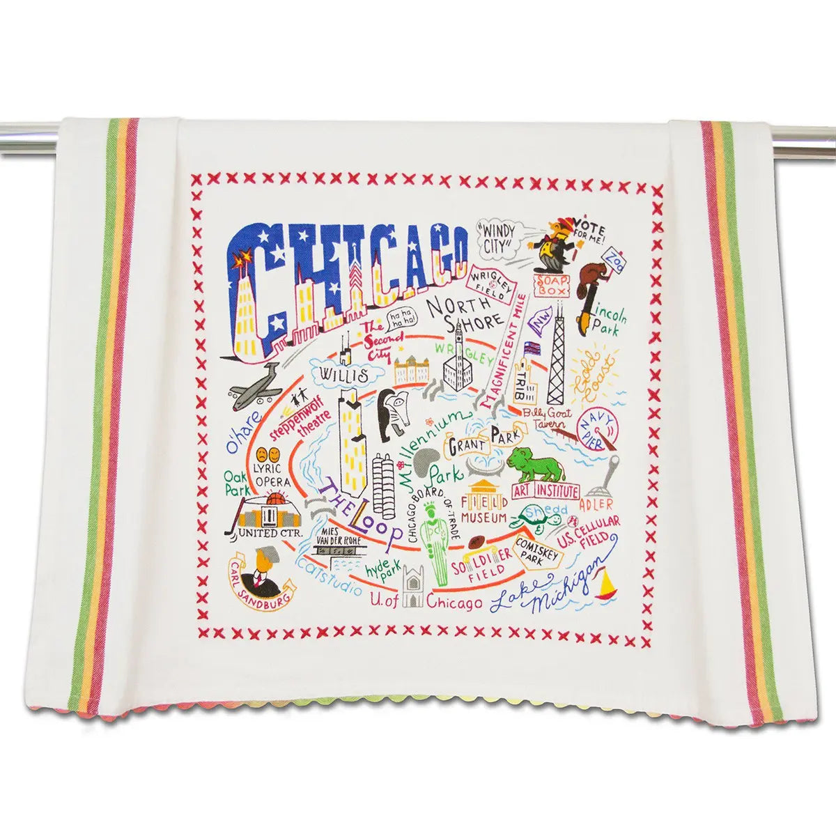 An image of Catstudio Chicago Dish Towel