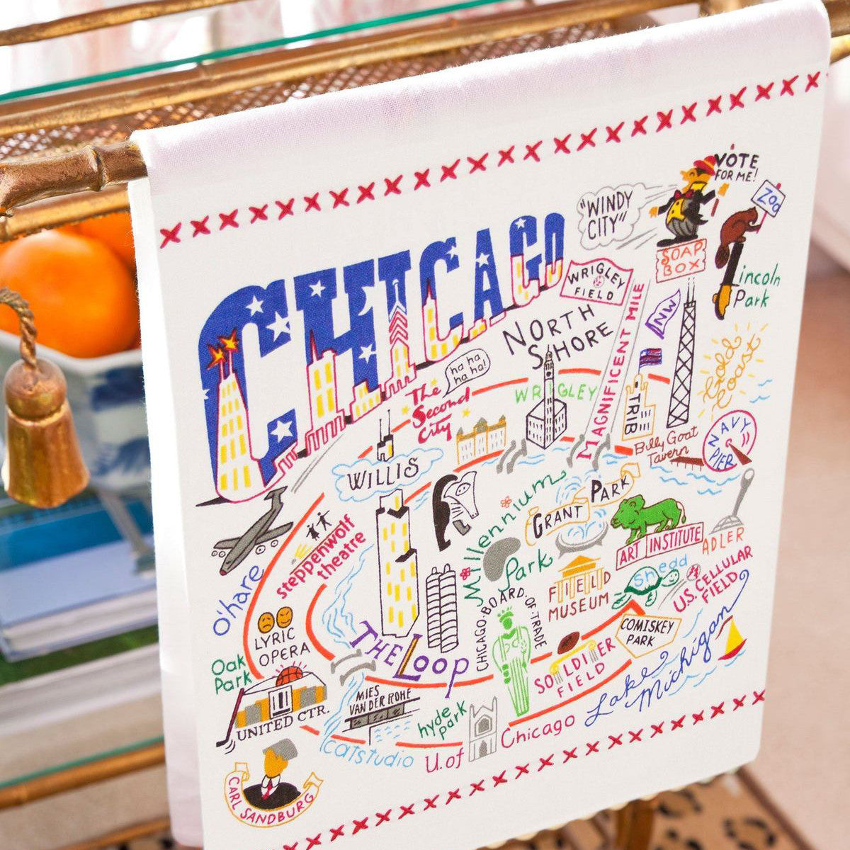 An image of Catstudio Chicago Dish Towel