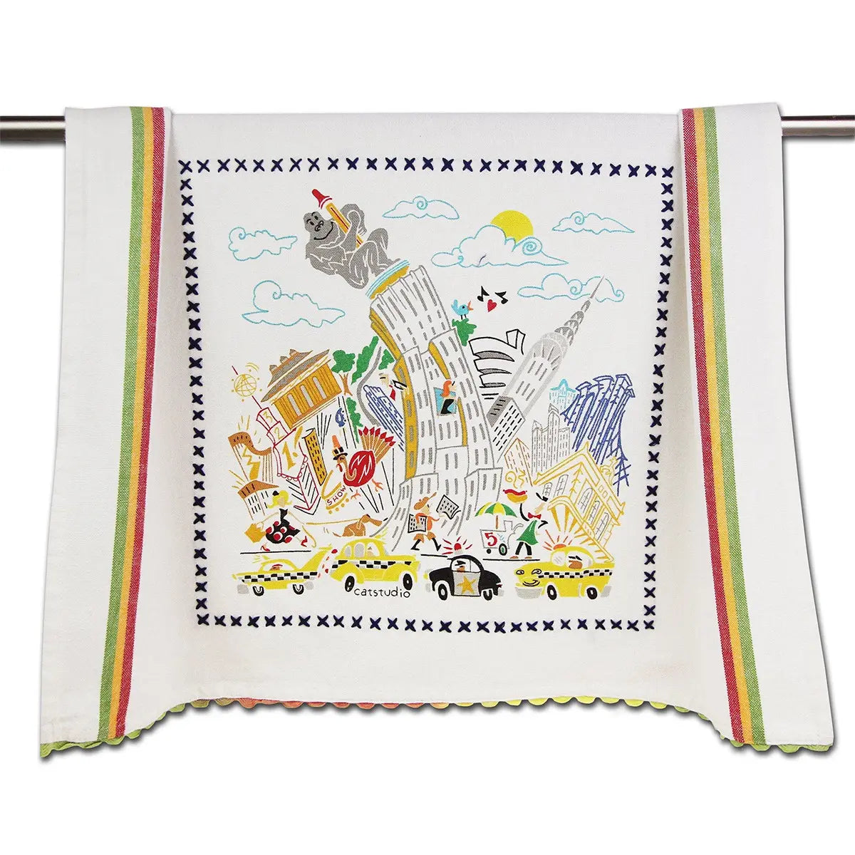 An image of Catstudio Empire State Dish Towel