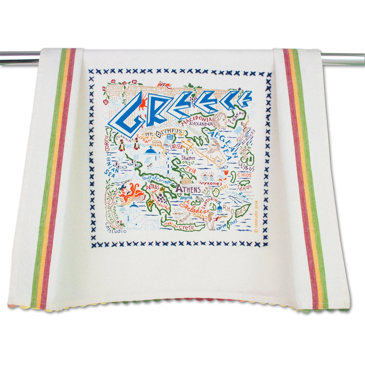 An image of Catstudio Greece Dish Towel