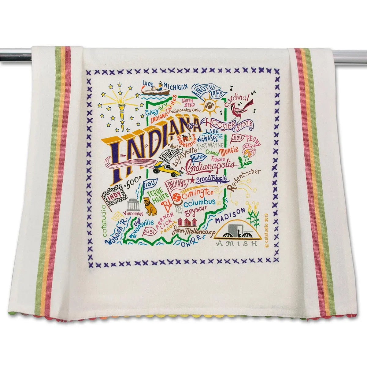 An image of Catstudio Indiana Dish Towel