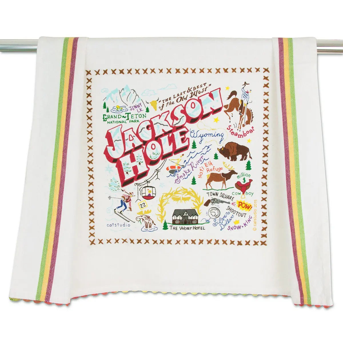 An image of Catstudio Jackson Hole Dish Towel