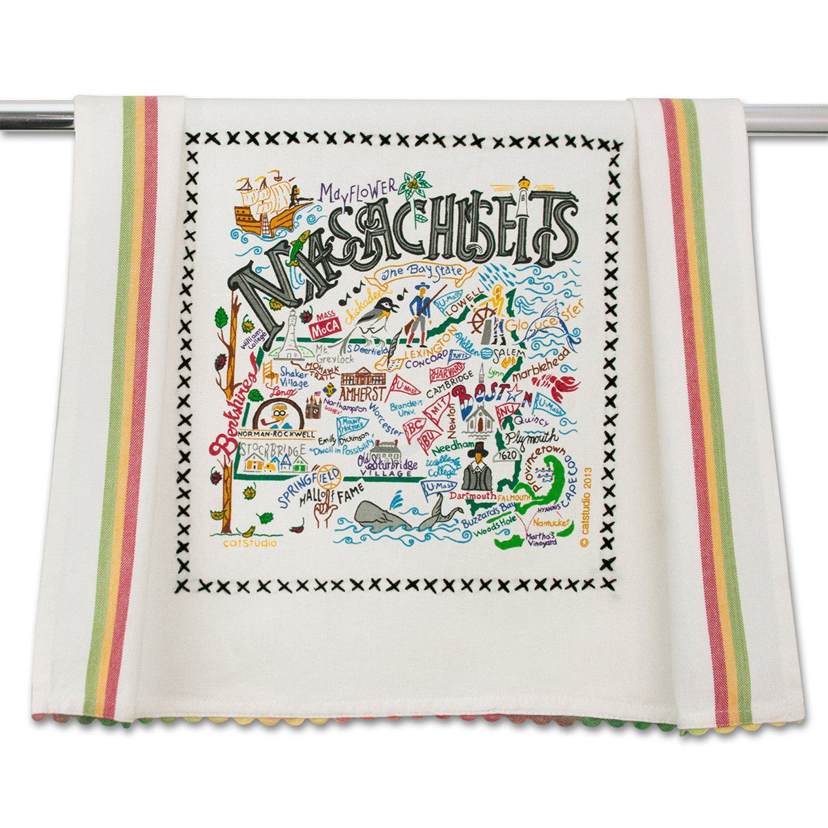 An image of Catstudio Massachusetts Dish Towel