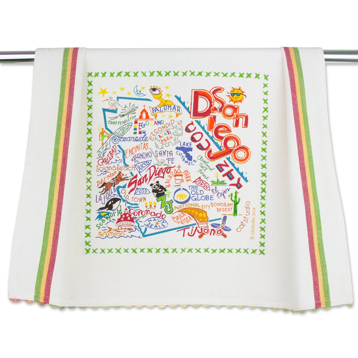 An image of Catstudio San Diego Dish Towel