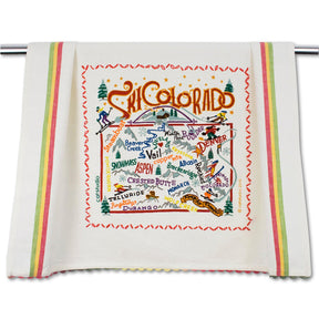 Catstudio Ski Colorado Dish Towel