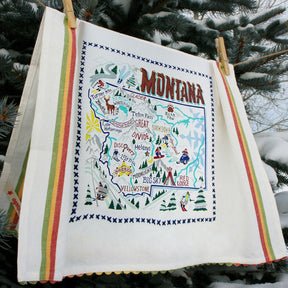 Catstudio Ski Montana Dish Towel