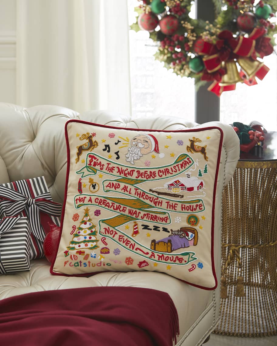 An image of Catstudio Night Before Christmas Pillow