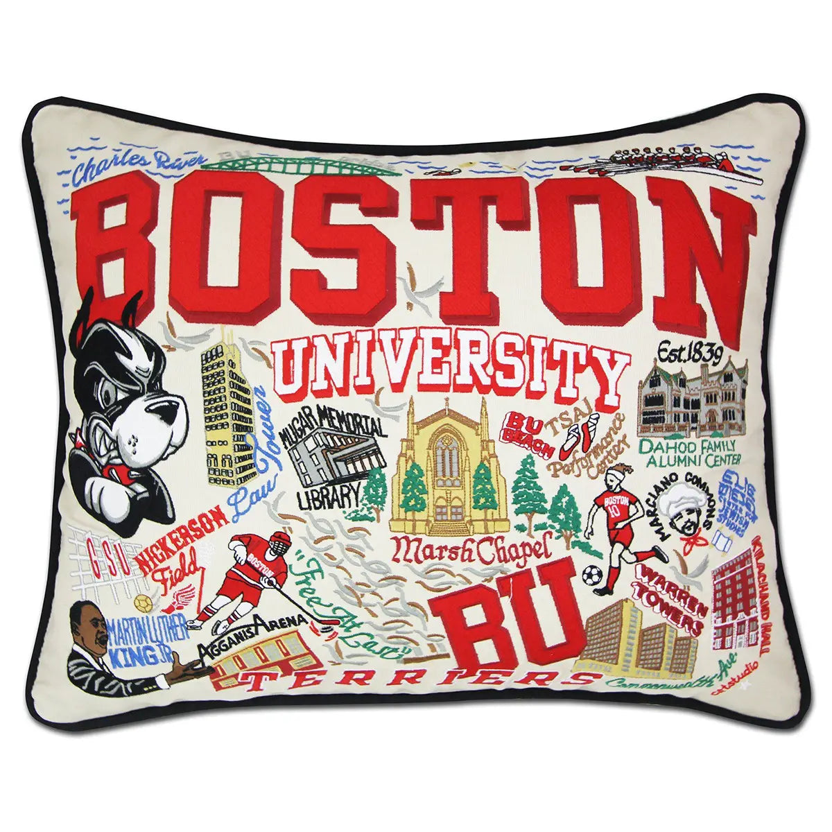 An image of Catstudio Boston University Pillow