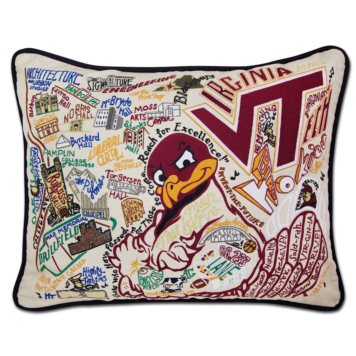 An image of Catstudio Virginia Tech Pillow