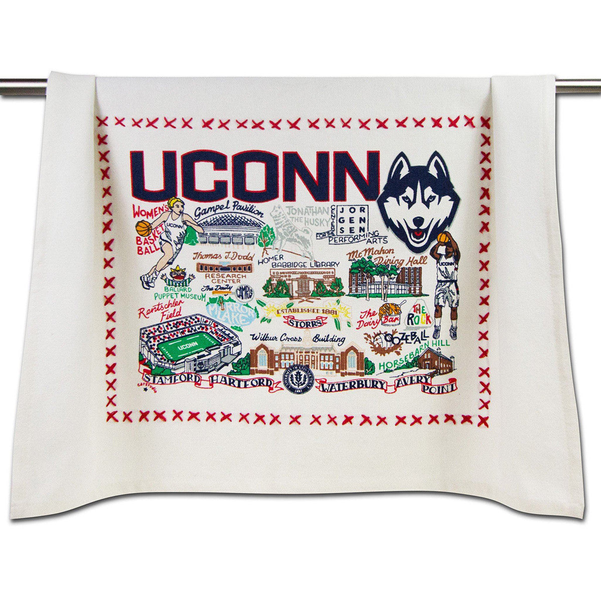 An image of Catstudio UCONN Dish Towel