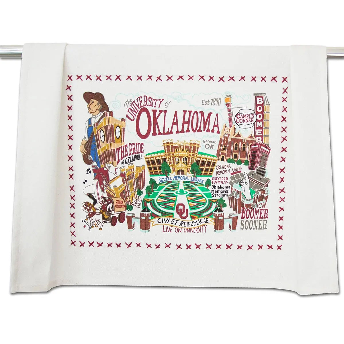 Catstudio University of Oklahoma Dish Towel