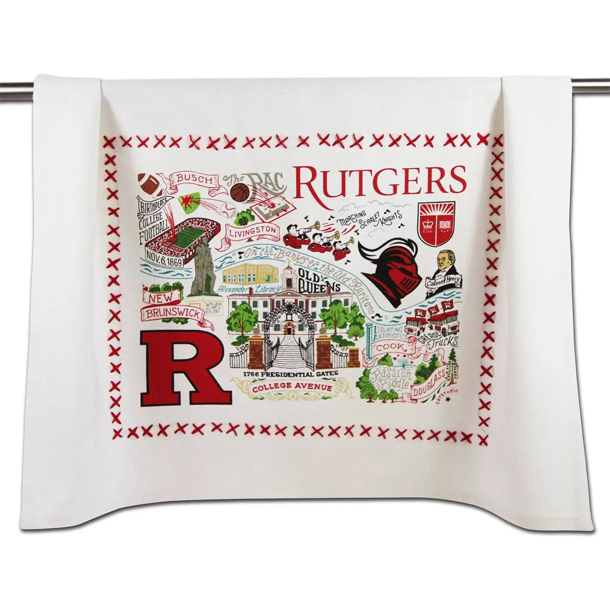 Catstudio Rutgers University Dish Towel