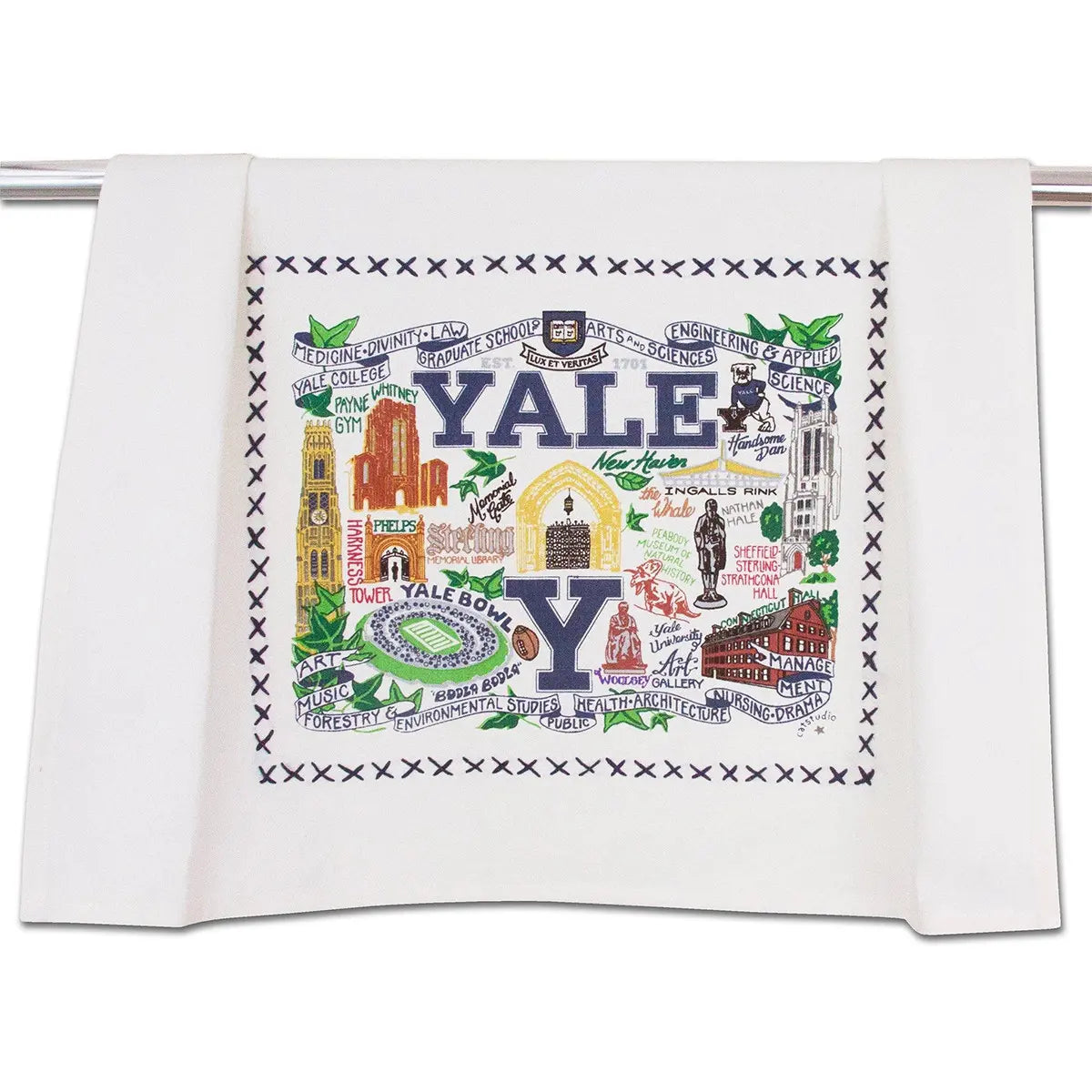 Catstudio Yale University Dish Towel