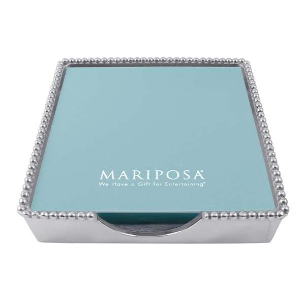 An image of Mariposa Beaded Luncheon Napkin Holder with Insert