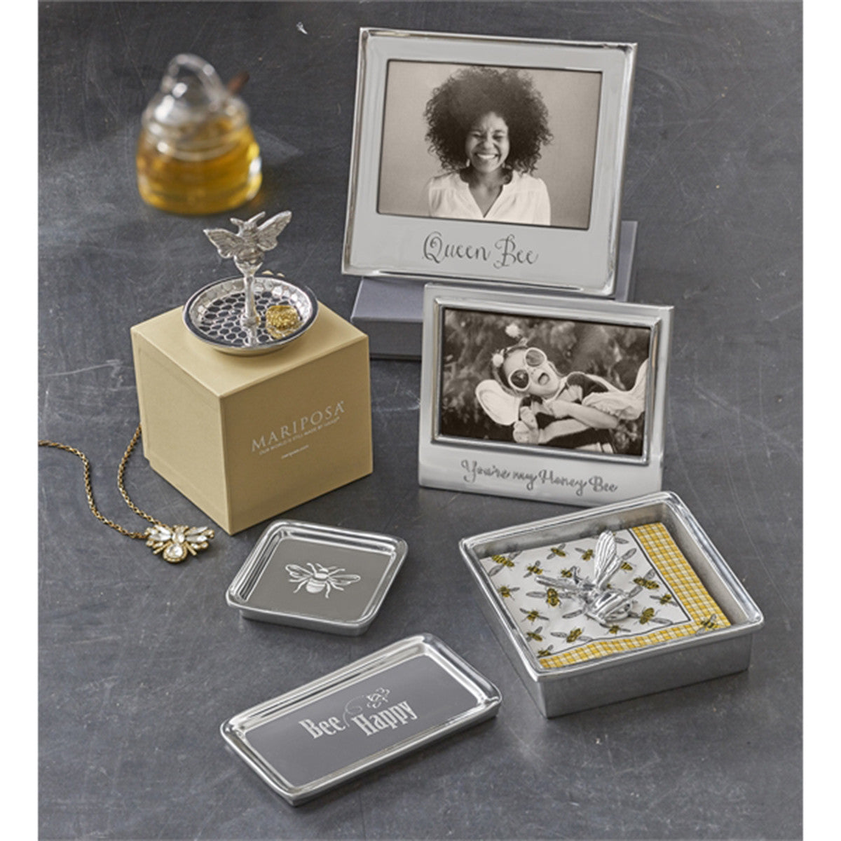 Mariposa Honeybee Signature Napkin Box