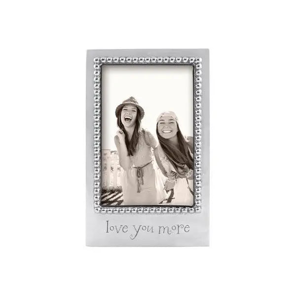 An image of Mariposa Beaded Love you More 4x6 Frame