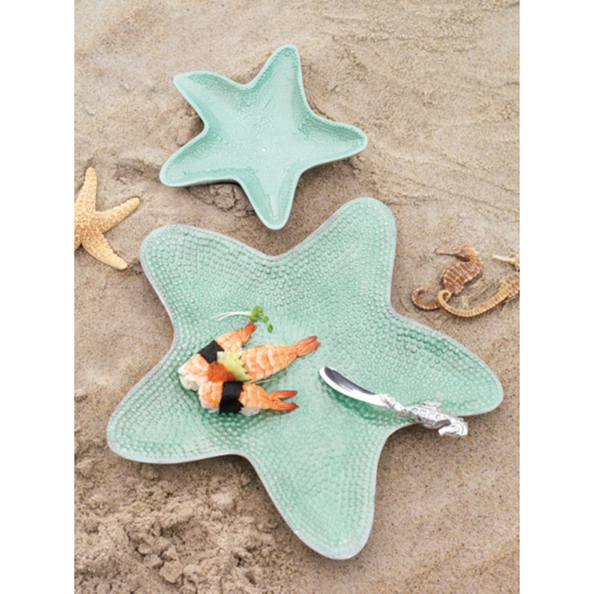 Mariposa Aqua Starfish Dip Dish