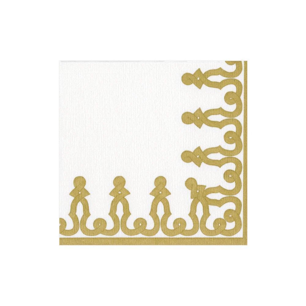 Caspari Dessin Passementerie Cocktail Napkins