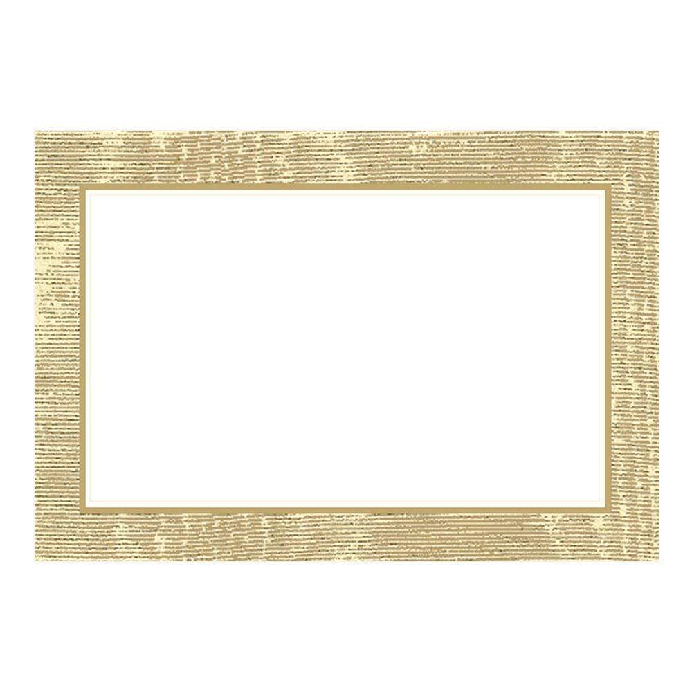 Caspari Moire Gold Place Card Set