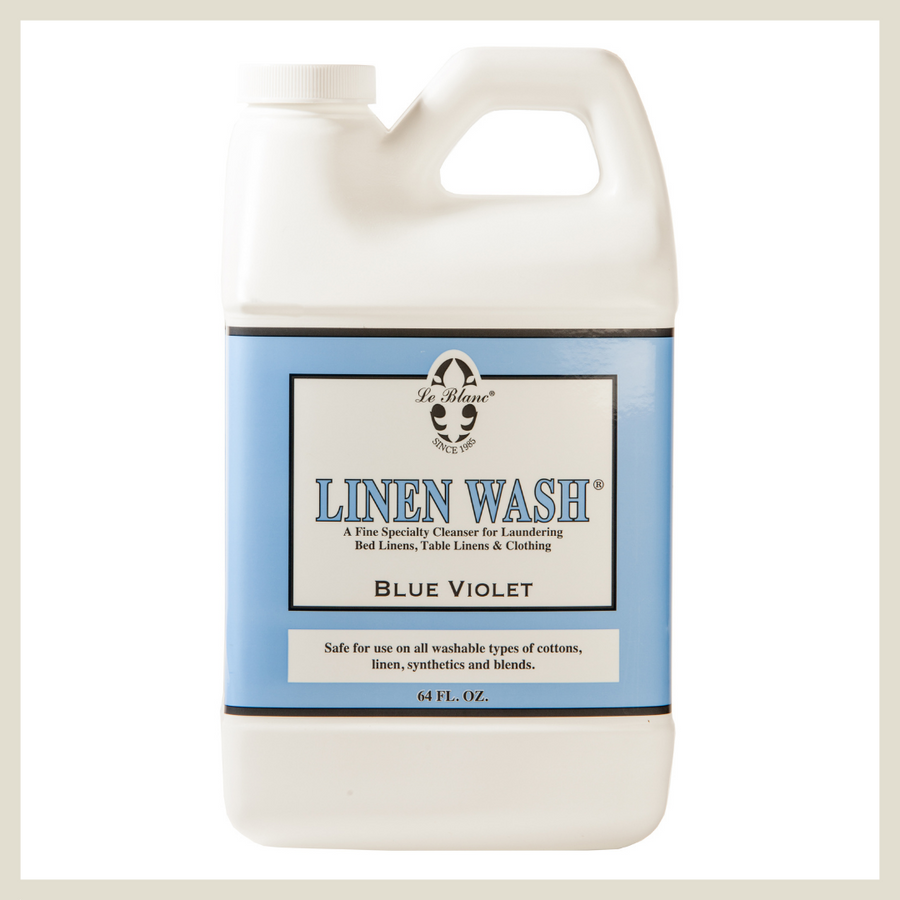 An image of Le Blanc Blue Violet Linen Wash