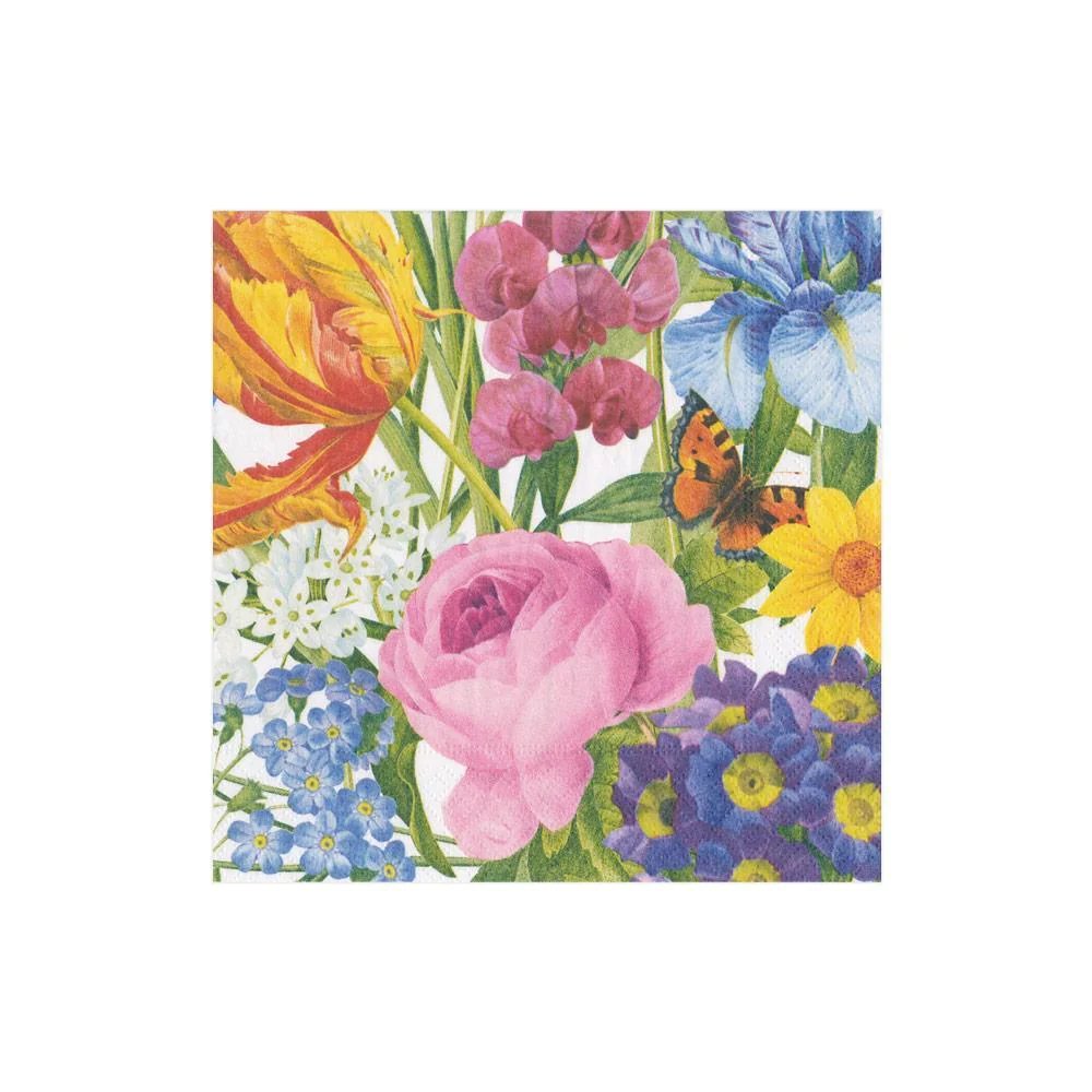 Caspari Redouté Floral Cocktail Napkins