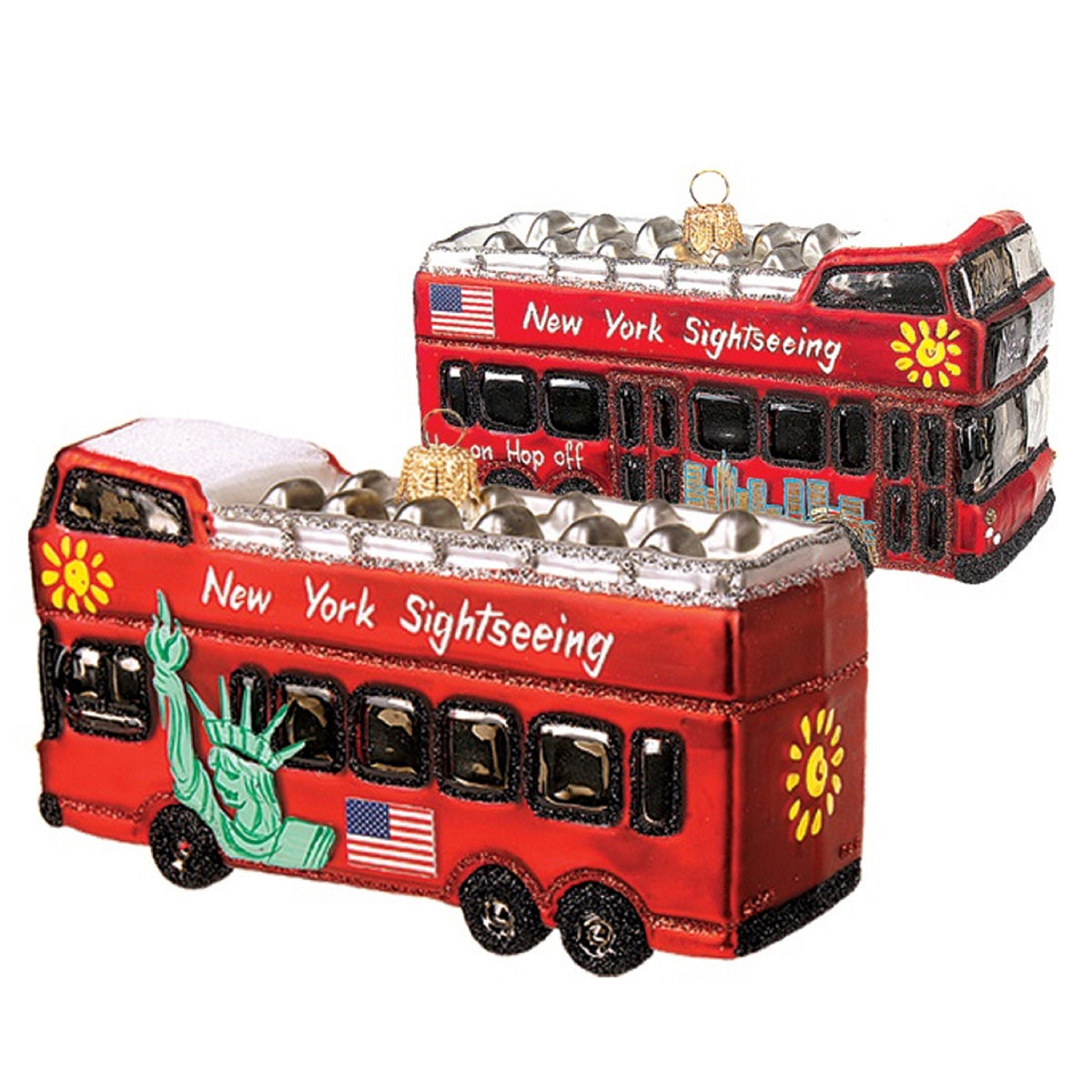 An image of Whitehurst City Tour Bus NYC Ornament